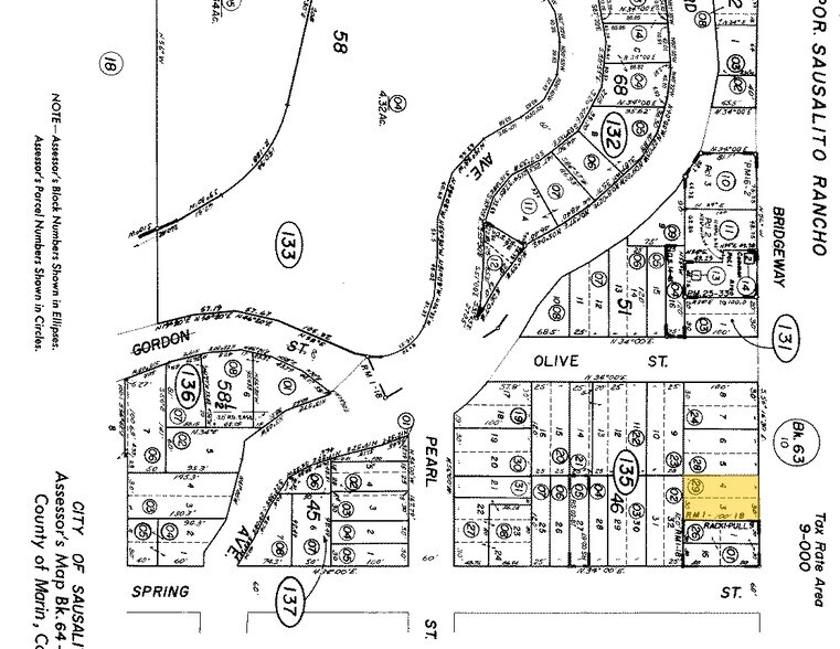 2009 Bridgeway, Sausalito, CA à louer - Plan cadastral - Image 2 de 38