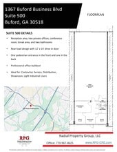1367 Buford Business Blvd, Buford, GA for lease Floor Plan- Image 2 of 2