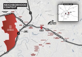 2480 Lexington Rd, Athens, GA - AÉRIEN Vue de la carte