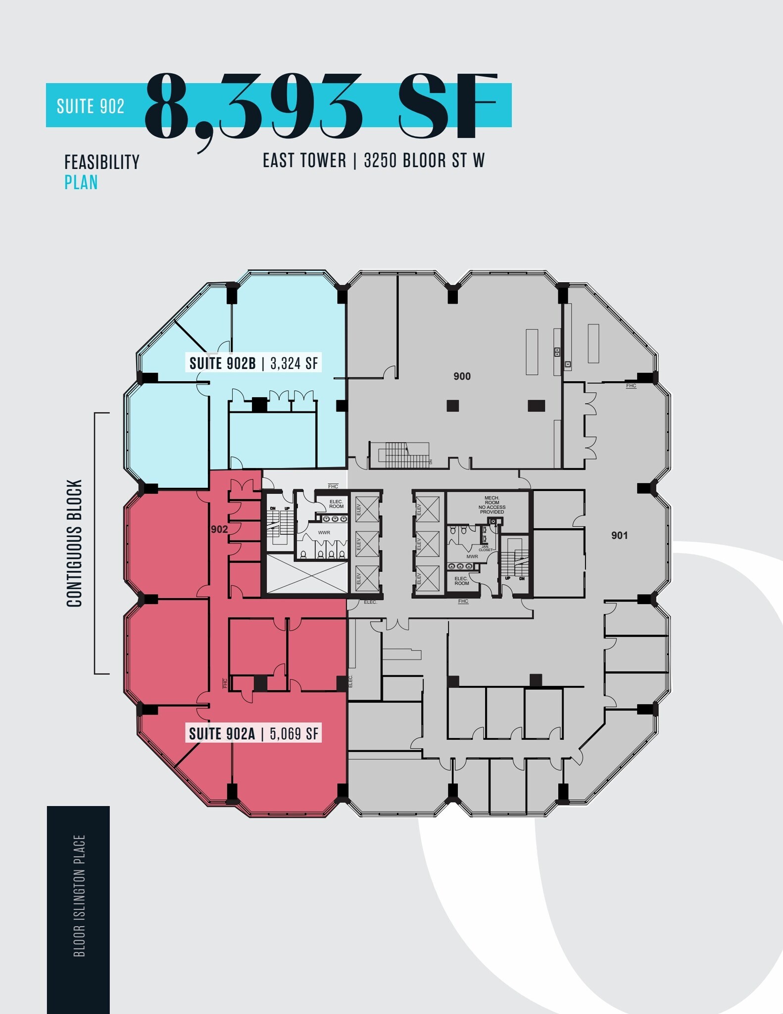 3250-3300 Bloor St W, Toronto, ON à louer Plan d’étage- Image 1 de 1