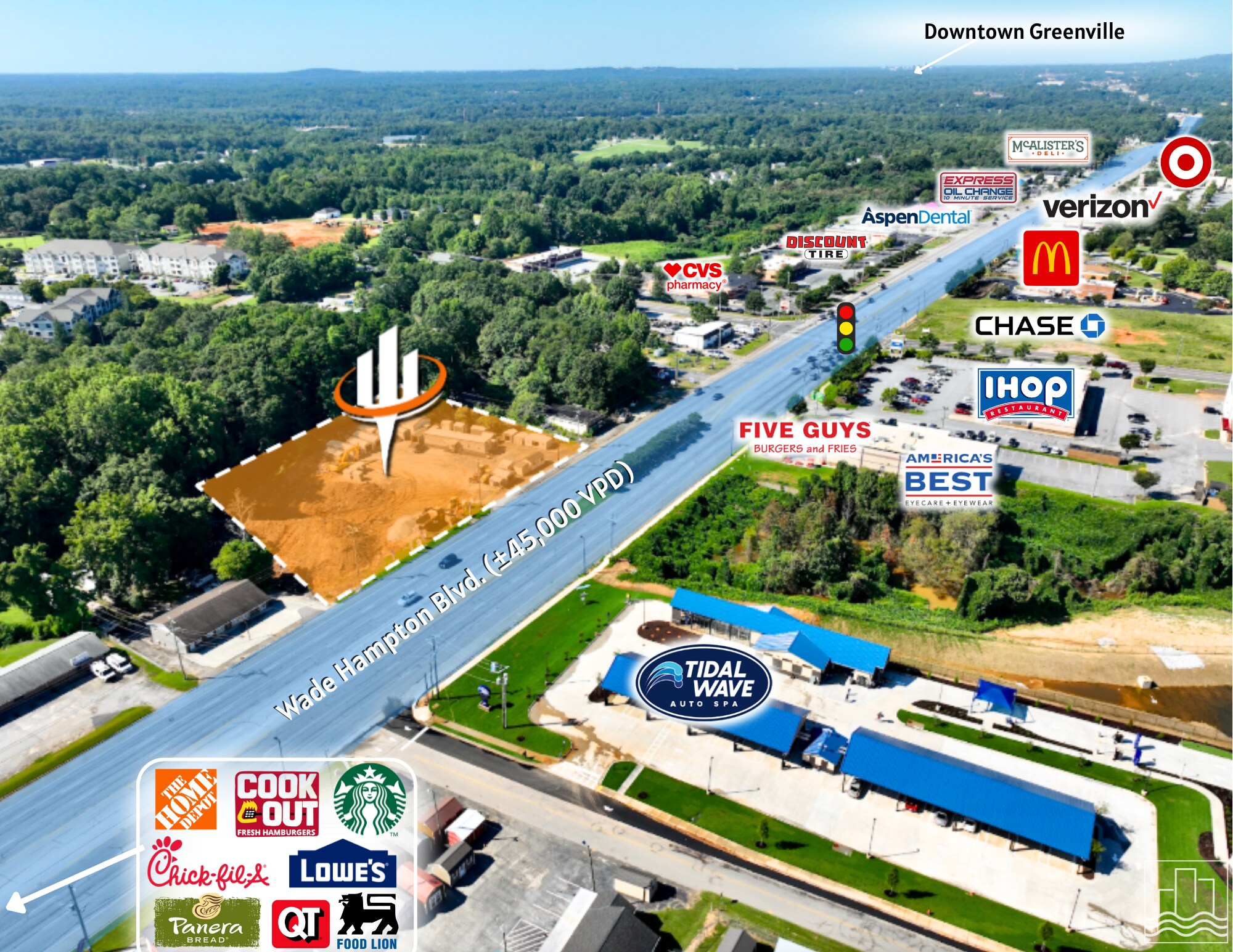 1455 W Wade Hampton Blvd, Greer, SC à vendre Photo du bâtiment- Image 1 de 4