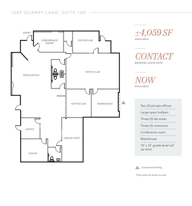 1241 Quarry Ln, Pleasanton, CA à louer Plan d’étage- Image 1 de 1