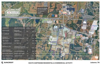 541 Bartons Creek Rd, Lebanon, TN - AERIAL map view