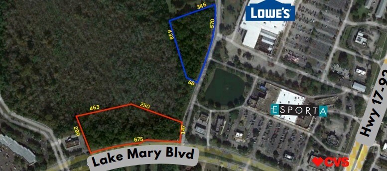 W Lake Mary Blvd, Sanford, FL à vendre - Aérien - Image 2 de 2