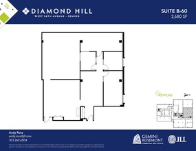 2490 W 26th Ave, Denver, CO à louer Plan d’étage- Image 1 de 1