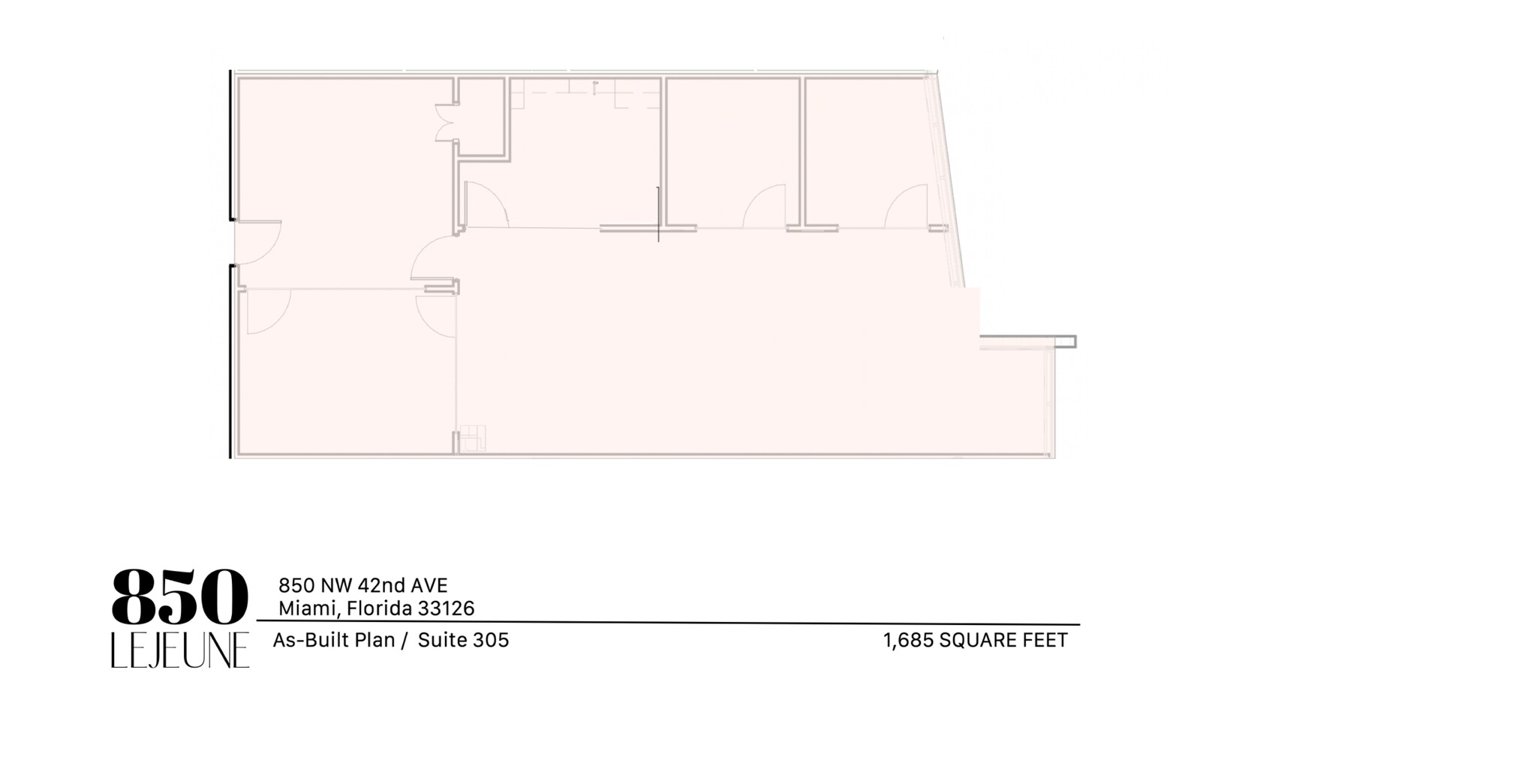 850 NW 42nd Ave, Miami, FL à louer Plan de site- Image 1 de 1