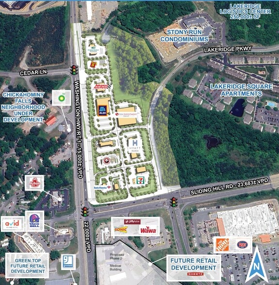 Washington Hwy at Sliding Hill Road, Glen Allen, VA for sale - Building Photo - Image 3 of 3