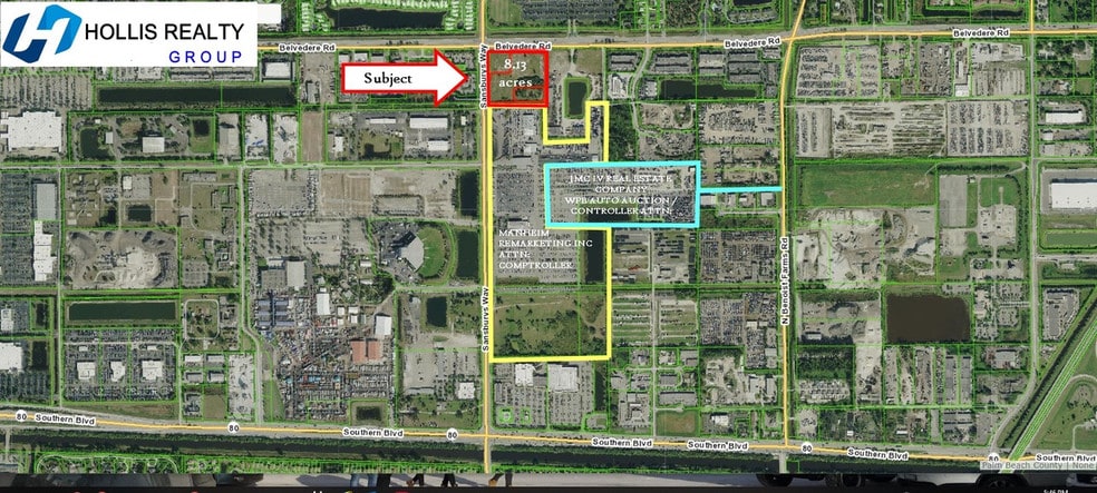 8530 Belvedere Rd, West Palm Beach, FL for lease - Aerial - Image 2 of 11