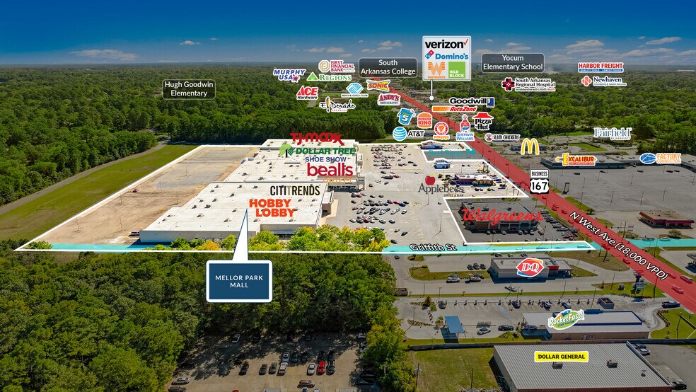 1826-2133 North West Avenue, El Dorado, AR à vendre - Photo du bâtiment - Image 2 de 5