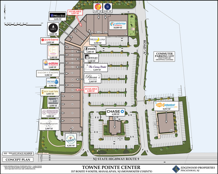 357-359 US Highway 9, Manalapan, NJ à louer - Plan de site - Image 2 de 8