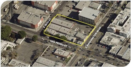 1806-1814 S San Pedro St, Los Angeles, CA - Aérien  Vue de la carte