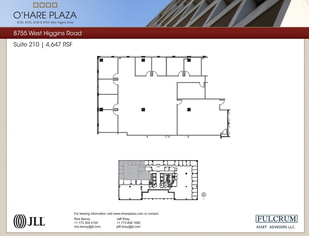 8725 W Higgins Rd, Chicago, IL à louer Plan d’étage- Image 1 de 1