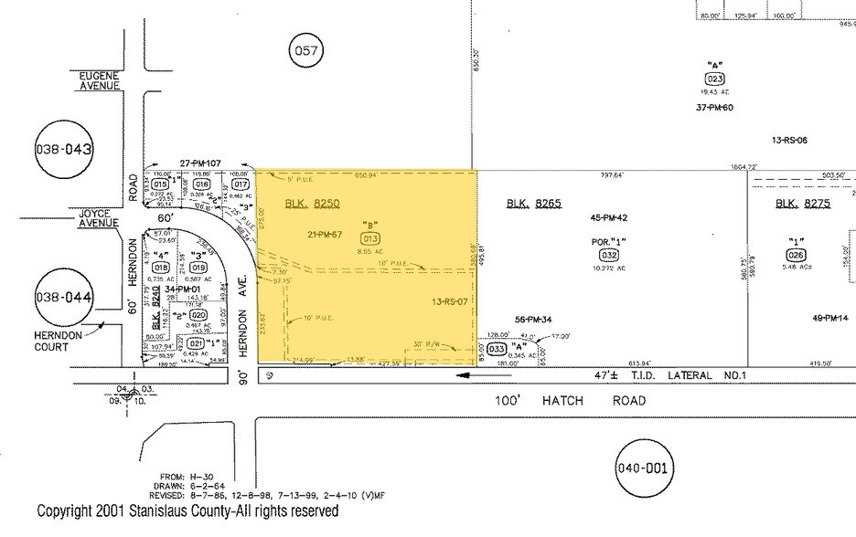 1351 E Hatch Rd, Modesto, CA à vendre - Plan cadastral - Image 2 de 26