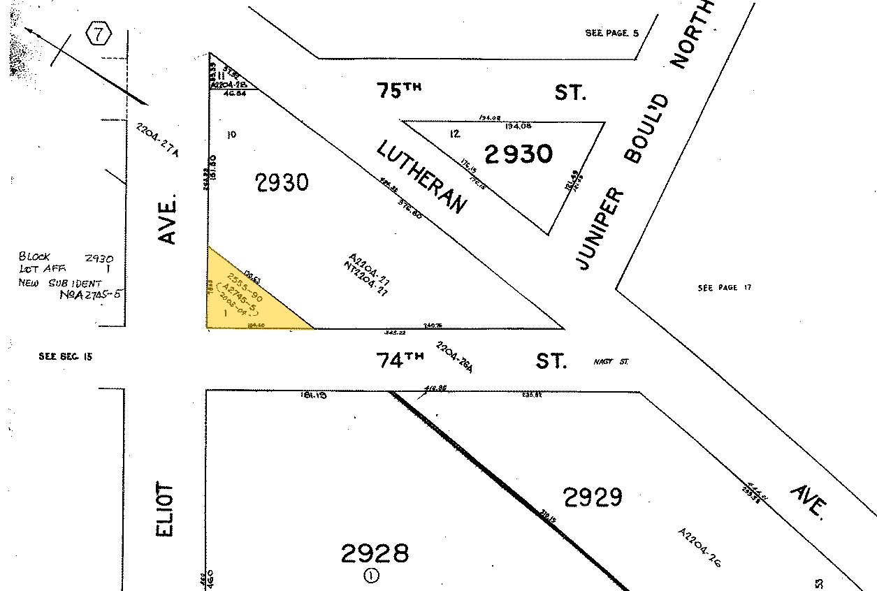 7402 Eliot Ave, Middle Village, NY for sale Plat Map- Image 1 of 1