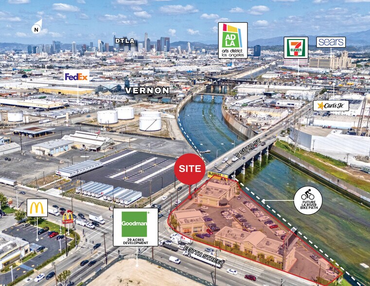 3600-3698 S Soto St, Vernon, CA à vendre - Aérien - Image 3 de 3