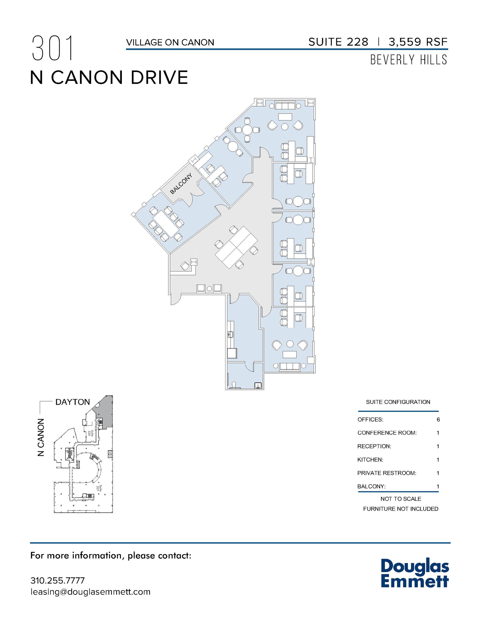 301-333 N Canon Dr, Beverly Hills, CA à louer Plan d’étage- Image 1 de 1