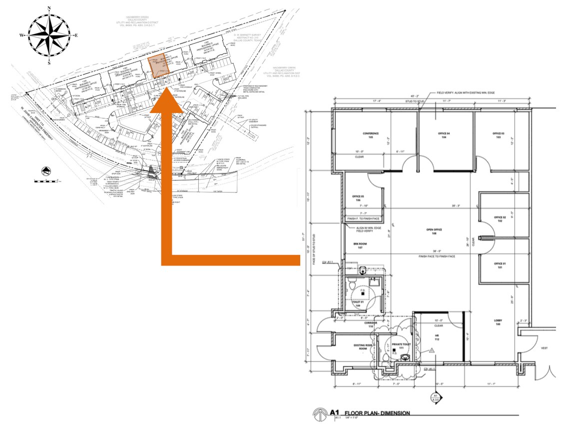 1173 W John Carpenter Fwy, Irving, TX 75039 - Unit 100 -  - Floor Plan - Image 1 of 8