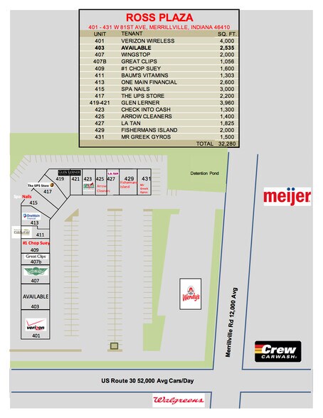 401-431 W 81st Ave, Merrillville, IN for lease - Building Photo - Image 2 of 2