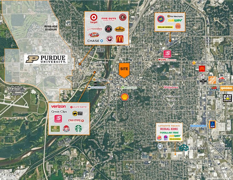 622 Main St, Lafayette, IN for sale - Aerial - Image 2 of 3