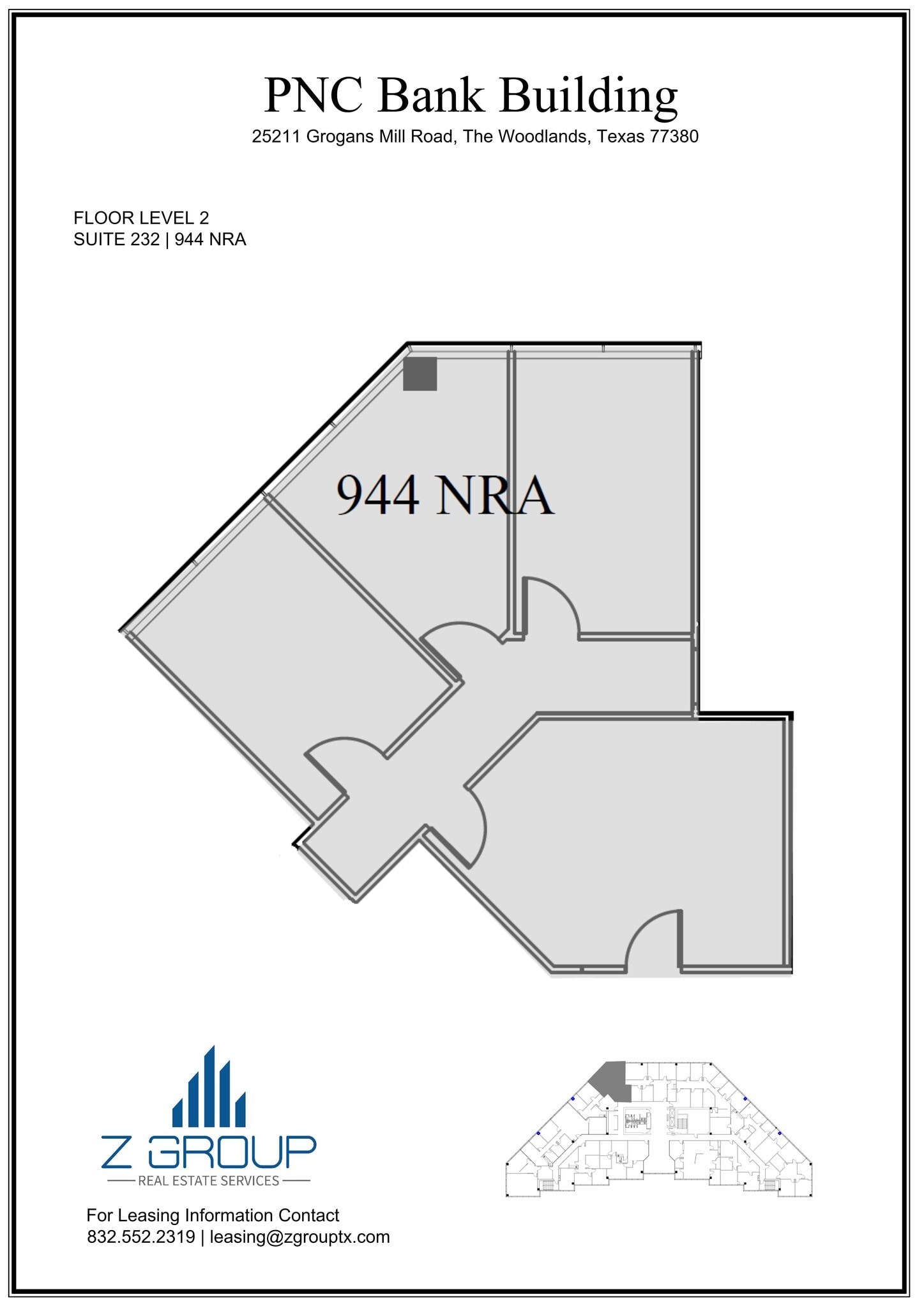 25211 Grogans Mill Rd, The Woodlands, TX à louer Plan de site- Image 1 de 1