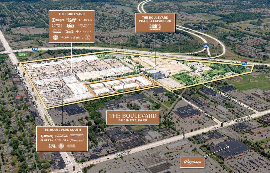 6000 N Bailey Ave, Amherst, NY à louer - Aérien - Image 2 de 7