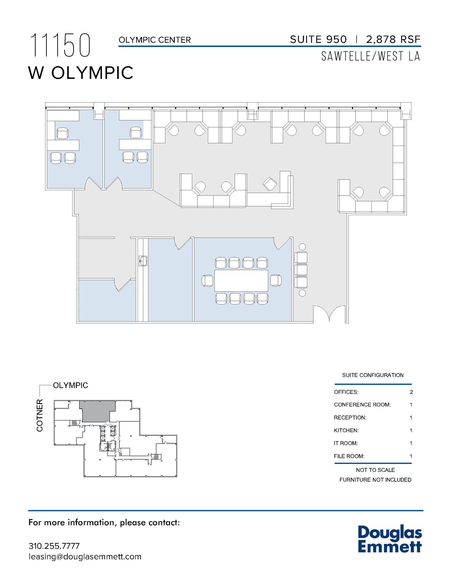 11150 W Olympic Blvd, Los Angeles, CA à louer Plan d  tage- Image 1 de 1