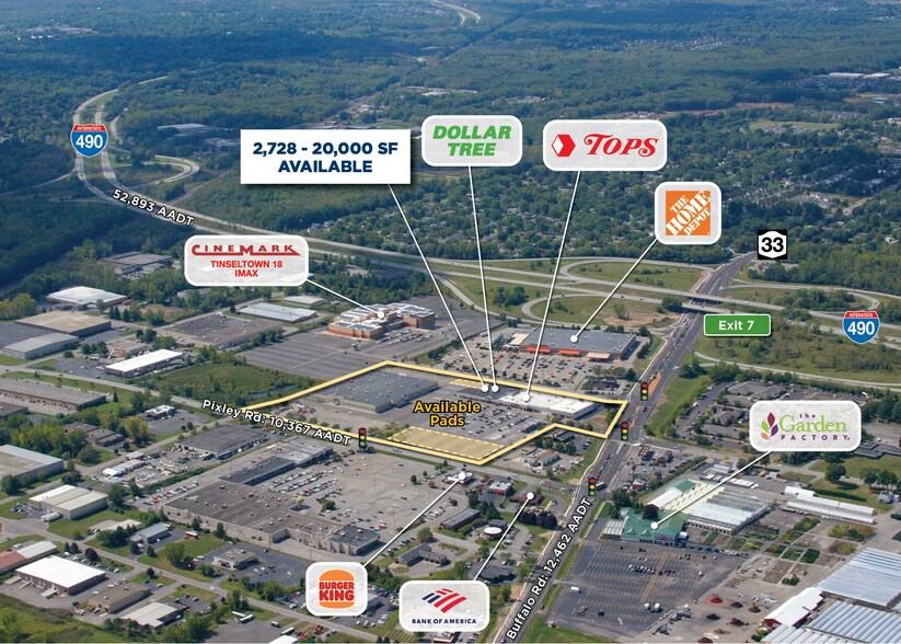 2255-2345 Buffalo Rd, Rochester, NY à louer - Aérien - Image 2 de 3