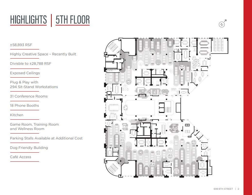 650 Townsend St, San Francisco, CA à louer Plan d  tage- Image 1 de 1