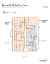 1275 Highway 54 W, Fayetteville, GA à louer Plan d’étage- Image 1 de 1