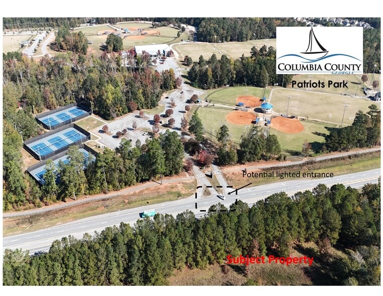 5434 Columbia Road, Grovetown, GA for sale - Aerial - Image 2 of 9