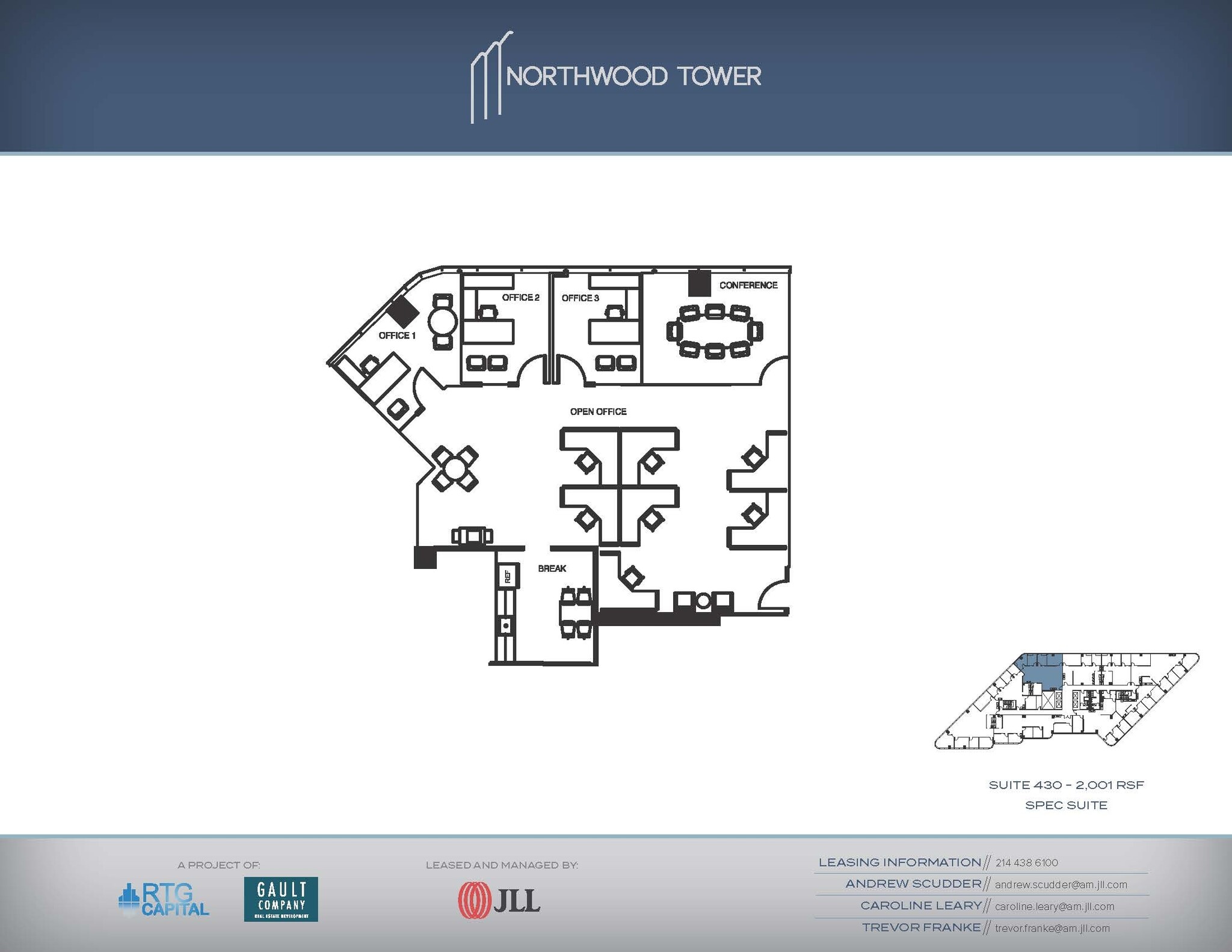 5757 Alpha Rd, Dallas, TX à louer Plan d’étage- Image 1 de 1