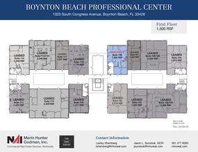 1325 S Congress Ave, Boynton Beach, FL à louer Plan d’étage- Image 2 de 9
