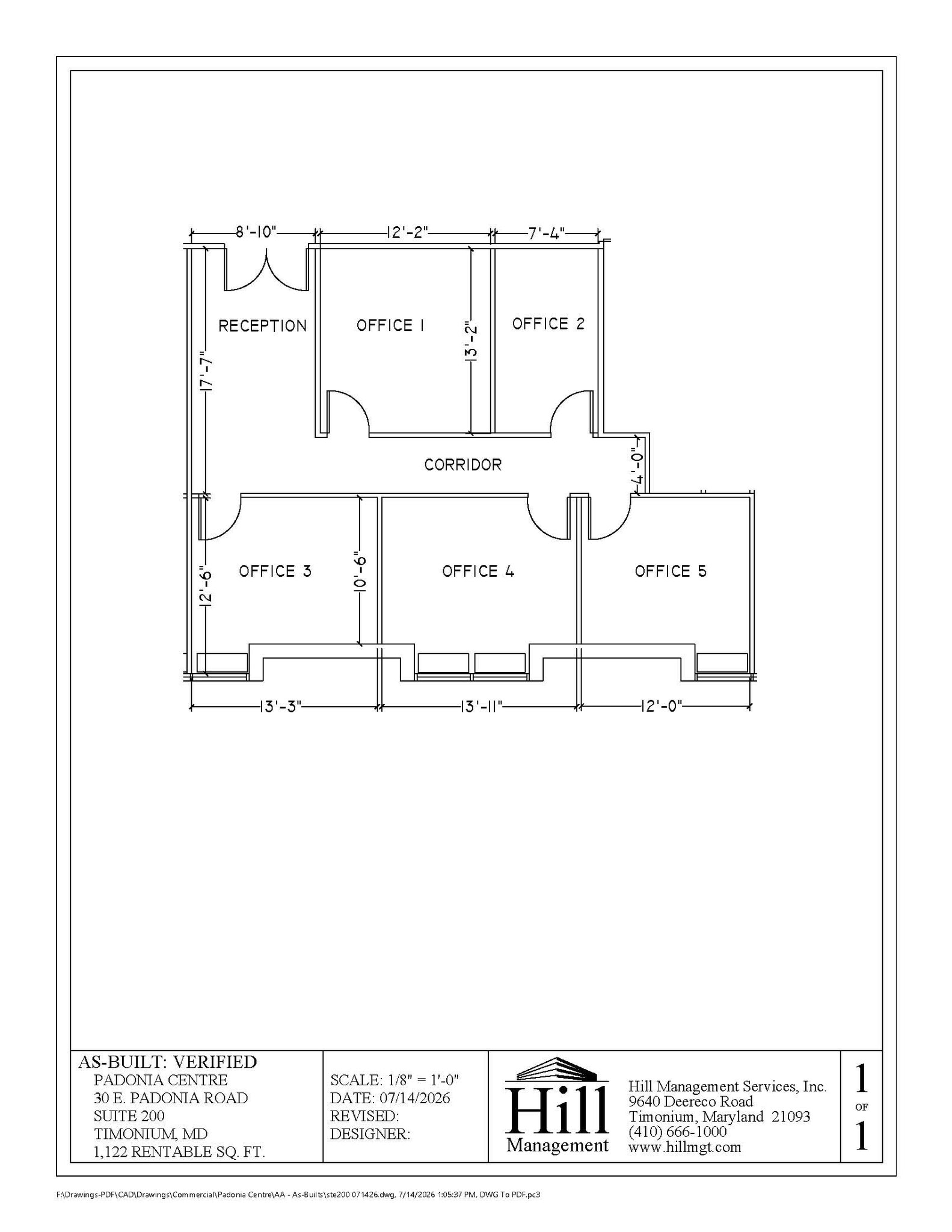 30 E Padonia Rd, Timonium, MD for lease Floor Plan- Image 1 of 1