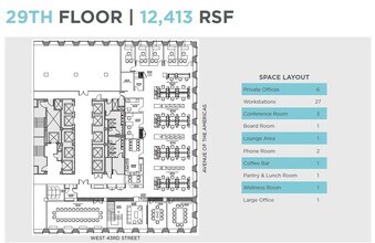 1133 Avenue of the Americas, New York, NY for lease Floor Plan- Image 1 of 12