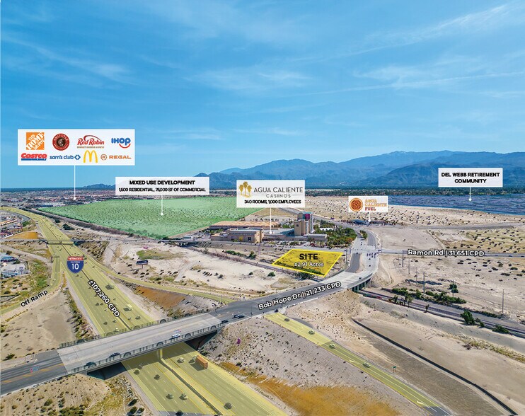 Bob Hope Drive Dr, Rancho Mirage, CA for sale - Aerial - Image 2 of 2