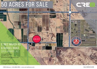 Plus de détails pour E/NEC Russell & Marsh Road rd, Casa Grande, AZ - Terrain à vendre