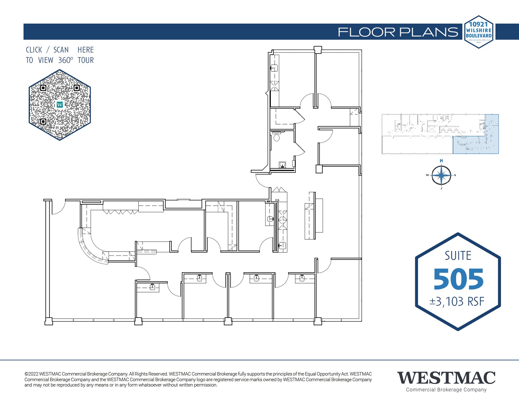 10921 Wilshire Blvd, Los Angeles, CA à louer Plan d  tage- Image 1 de 1