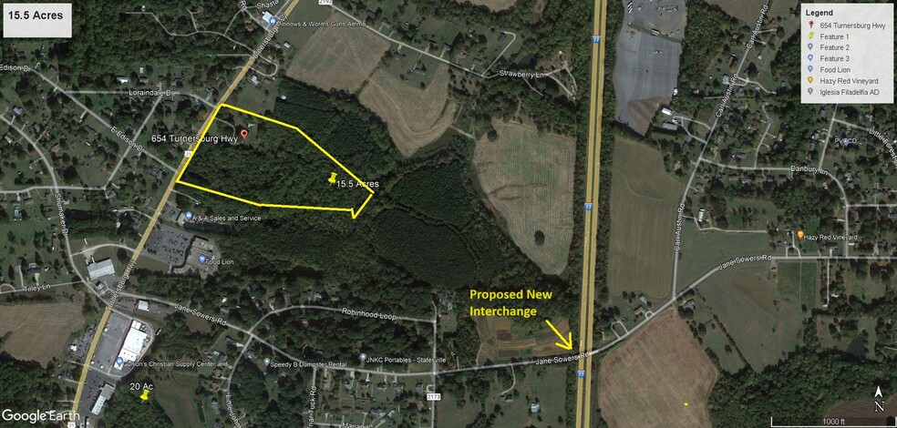 654 Turnersburg Hwy, Statesville, NC à vendre - Aérien - Image 1 de 4