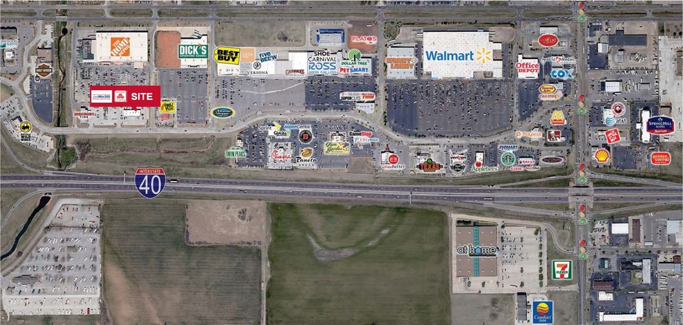 I-40 & Rockwell Ave, Oklahoma City, OK for lease - Aerial - Image 1 of 1