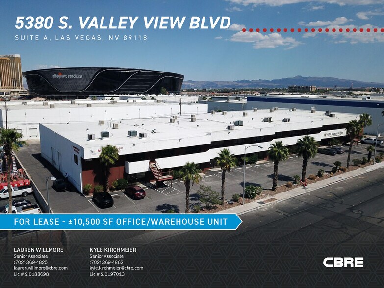 5380 S Valley View Blvd, Las Vegas, NV à louer - Aérien - Image 1 de 5