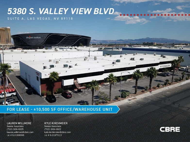 5380 S Valley View Blvd, Las Vegas, NV à louer - Aérien - Image 1 de 5