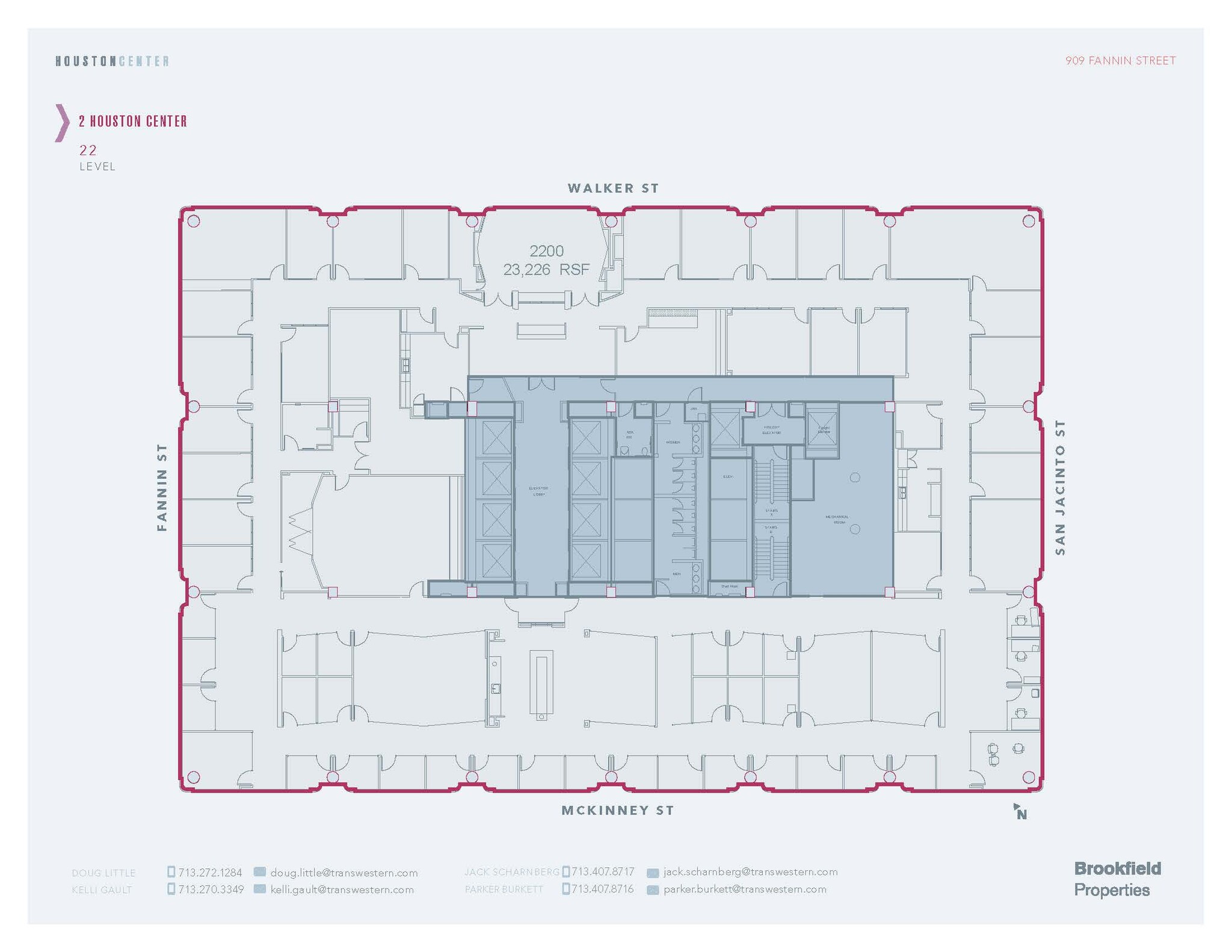 909 Fannin St, Houston, TX for lease Floor Plan- Image 1 of 1