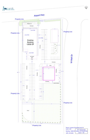 6711 Airport Hwy, Holland, OH à louer - Plan de site - Image 2 de 3