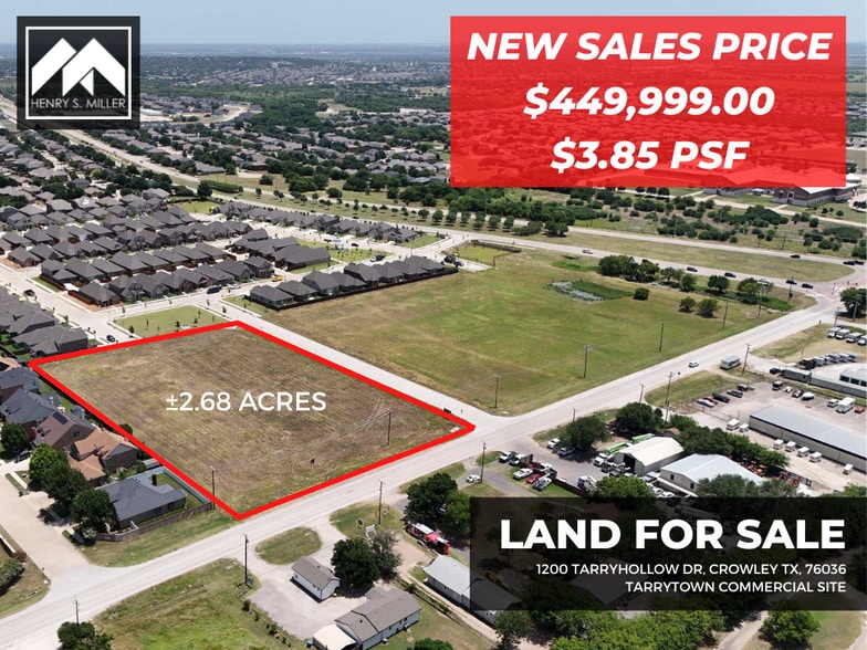 1200 Tarryhollow Dr, Crowley, TX à vendre - Photo du bâtiment - Image 1 de 1