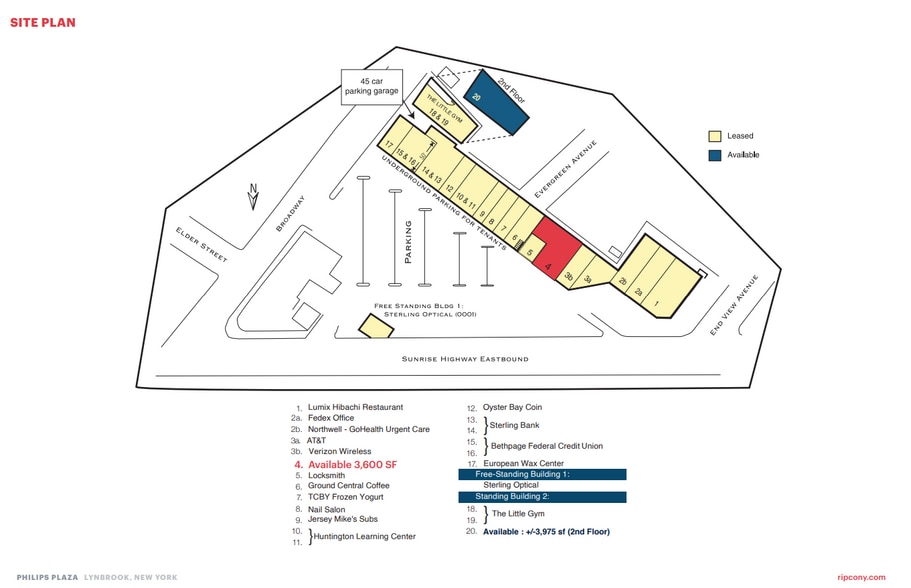 601-693 Sunrise Hwy, Lynbrook, NY for lease - Site Plan - Image 3 of 5