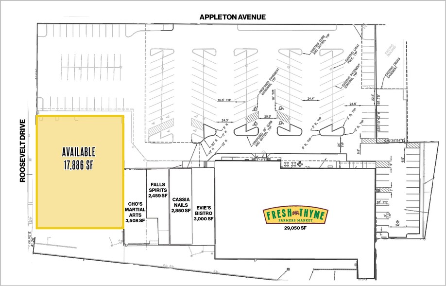 N89W16815-N89W16899 Appleton Ave, Menomonee Falls, WI à louer - Photo du bâtiment - Image 3 de 13