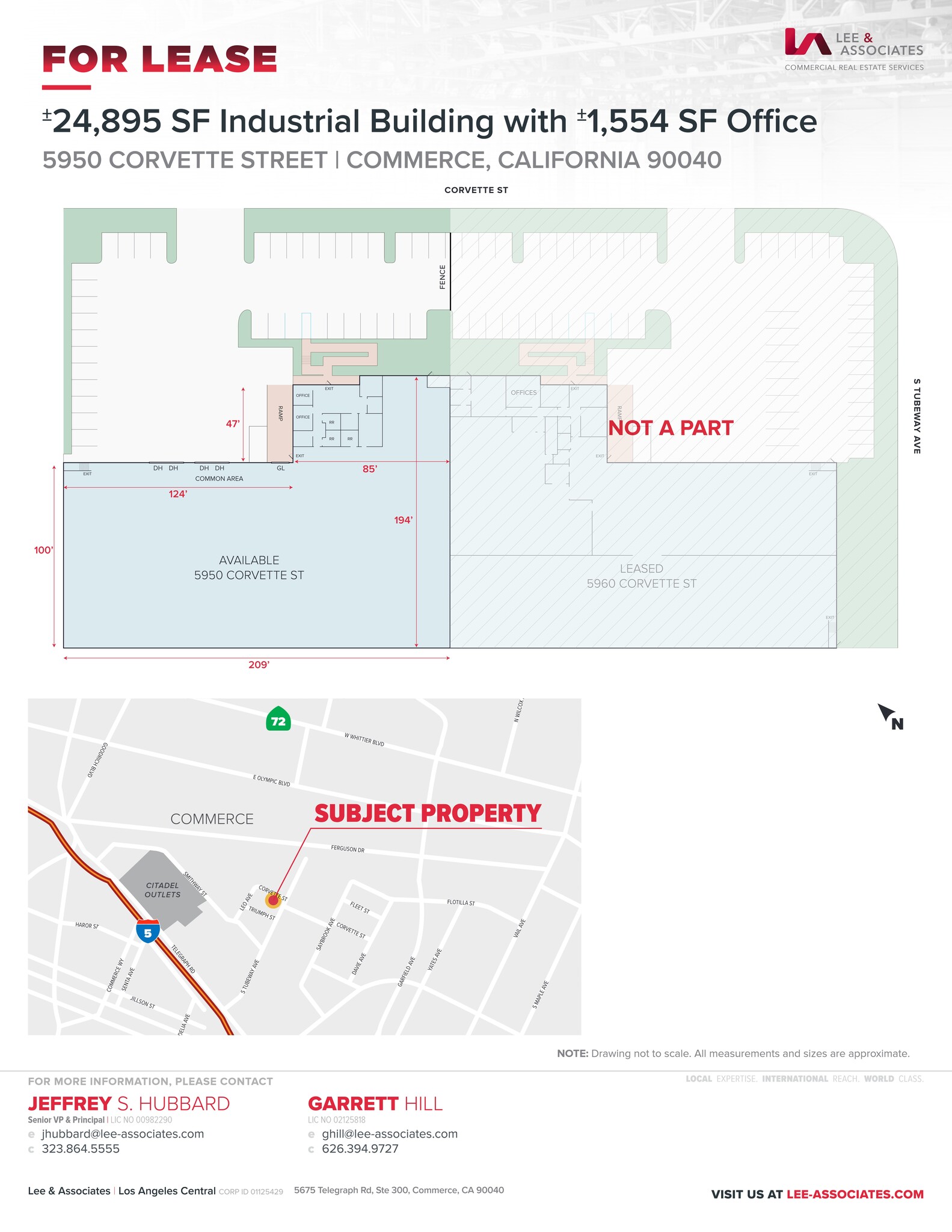 5950 Corvette St, Commerce, CA for lease Site Plan- Image 1 of 2