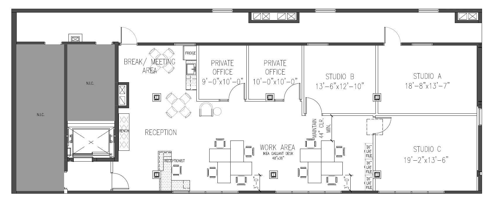 5815-5825 W Sunset Blvd, Hollywood, CA for lease Floor Plan- Image 1 of 1