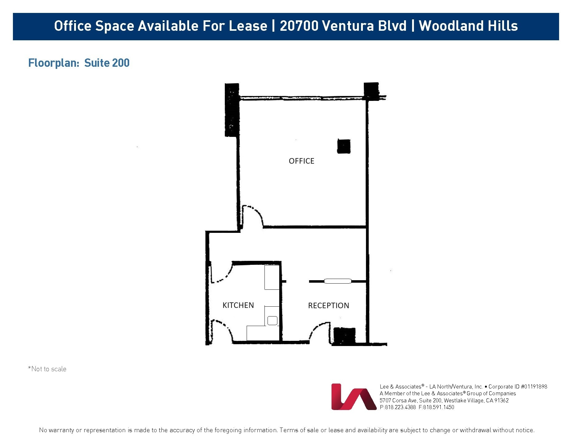 20700 Ventura Blvd, Woodland Hills, CA for sale Floor Plan- Image 1 of 1