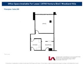 20700 Ventura Blvd, Woodland Hills, CA for sale Floor Plan- Image 1 of 1